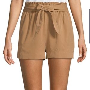 Bcbgmaxazria Hightwaisted belted shorts w/ pockets